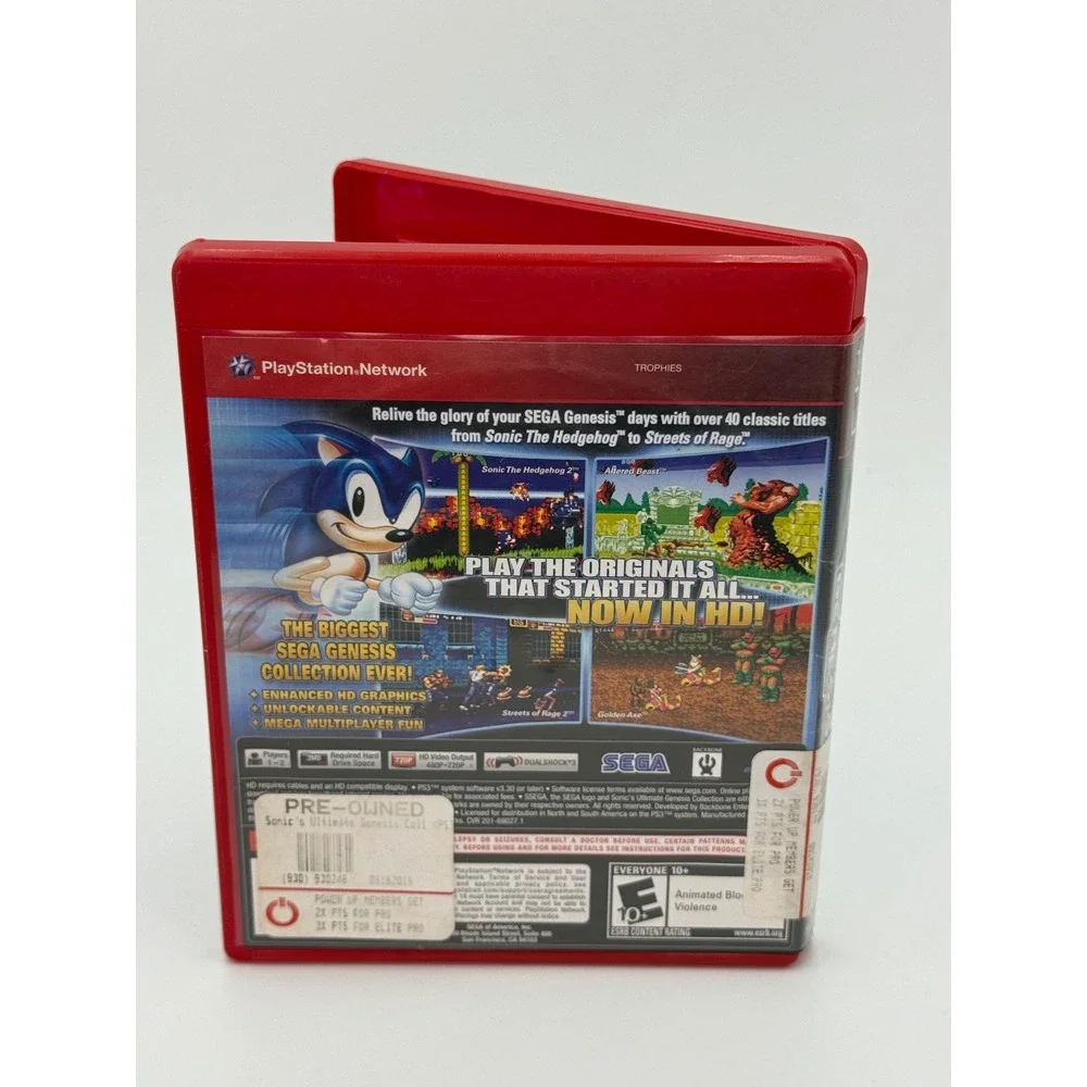Sonic's Ultimate Genesis Collection (Sony PlayStation 3, 2009) Complete Tested